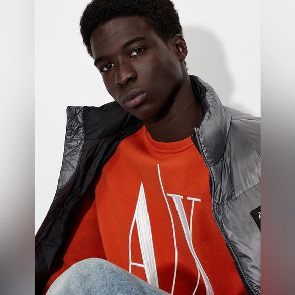 Armani Exchange Light Orange Crew neck sweatshirt - Picture 2 of 9